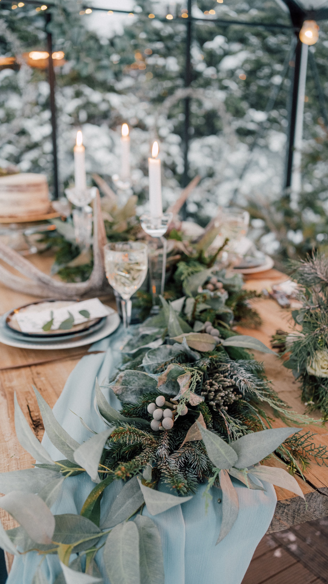 Winterhochzeit - Hochzeitsplanung Würzburg - Impressionen - Tischdekoration